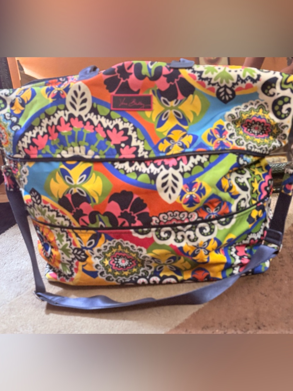 Vera Bradley Rio Print  Grand Traveler HUGE & LIKE NEW